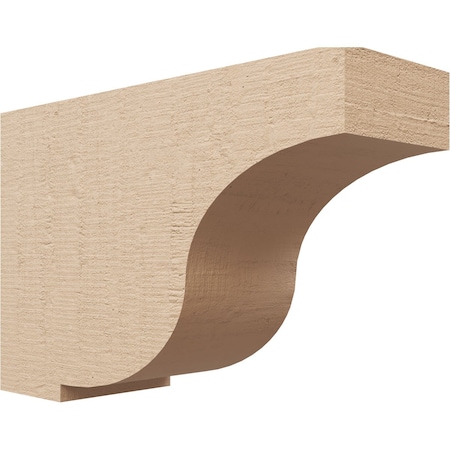 Ekena Millwork 5"W x 15"D x 10"H Classic Van Buren Rough Cedar Woodgrain TimberThane Corbel, Primed Tan CORUR05X15X10VANRCPR